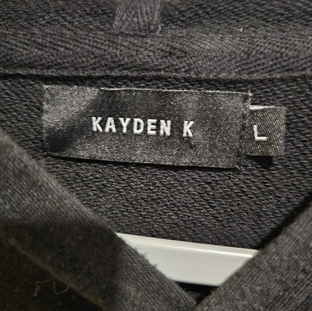 Kayden K Men's Black Pullover Hoodie Shortsleeve Black Sz Lg GUC - Picture 5 of 6